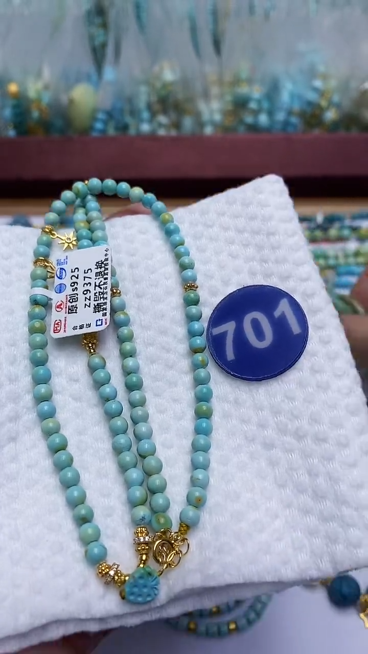 【闪购商品】绿松石项链银S925镶嵌701