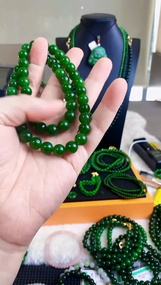 和田玉（碧玉）未镶嵌项链10