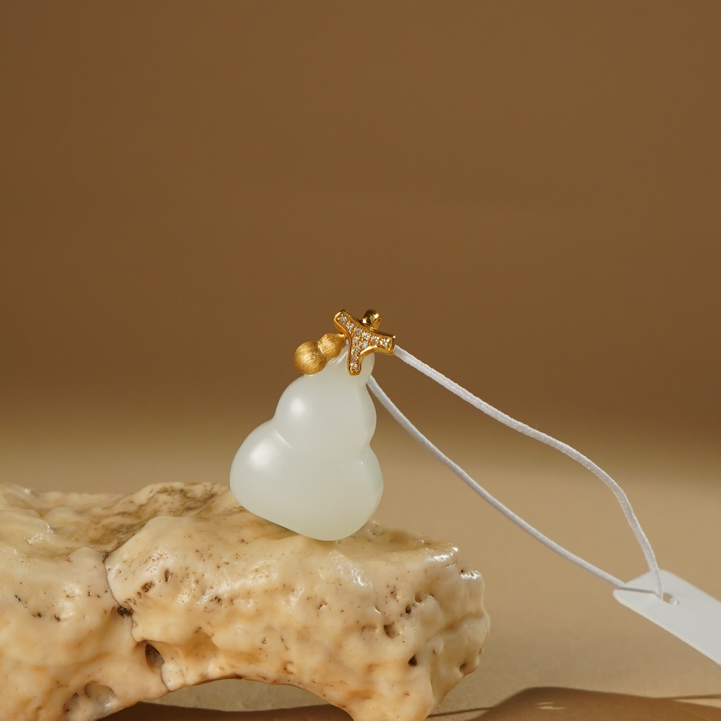 HE02049和田玉白玉葫芦吊坠