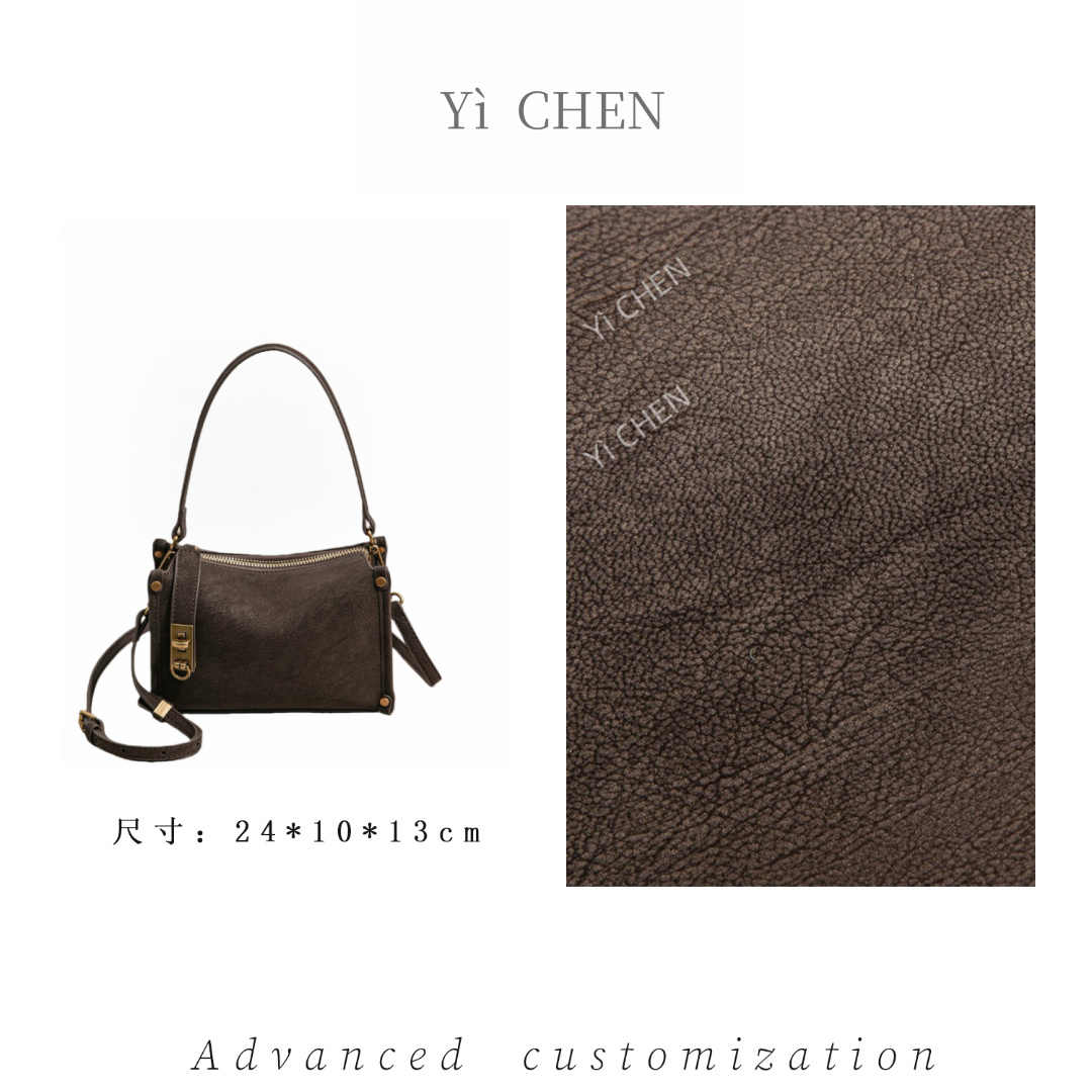 【Yì CHEN】SK-83398-咖啡简约时尚女士新款轻奢单肩斜跨包