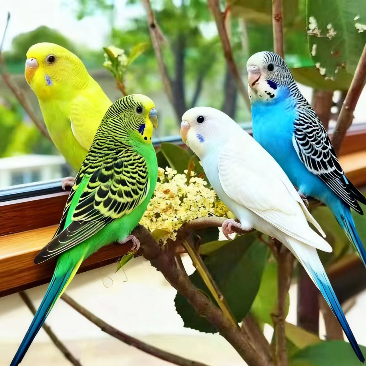 手养虎皮云斑亲人粘人亲人学说话小鸟