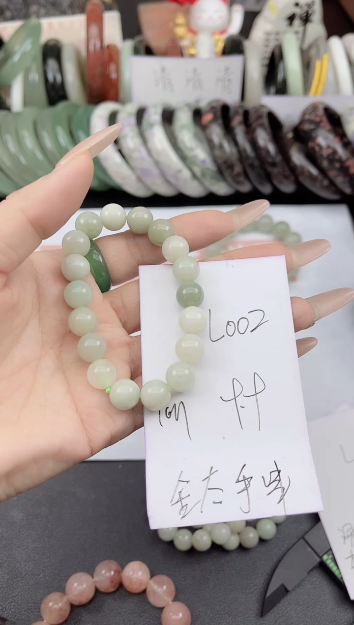 未镶嵌手镯石英质玉L002舍太10mm手串