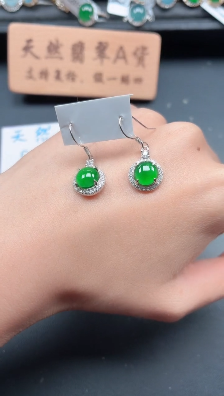 银S925镶嵌戒指翡翠111111