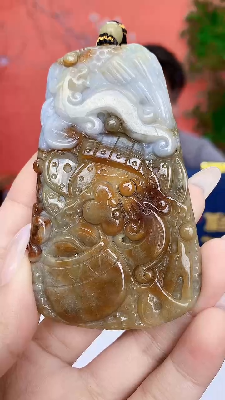 未镶嵌定制翡翠5060ty-毛货挂件32