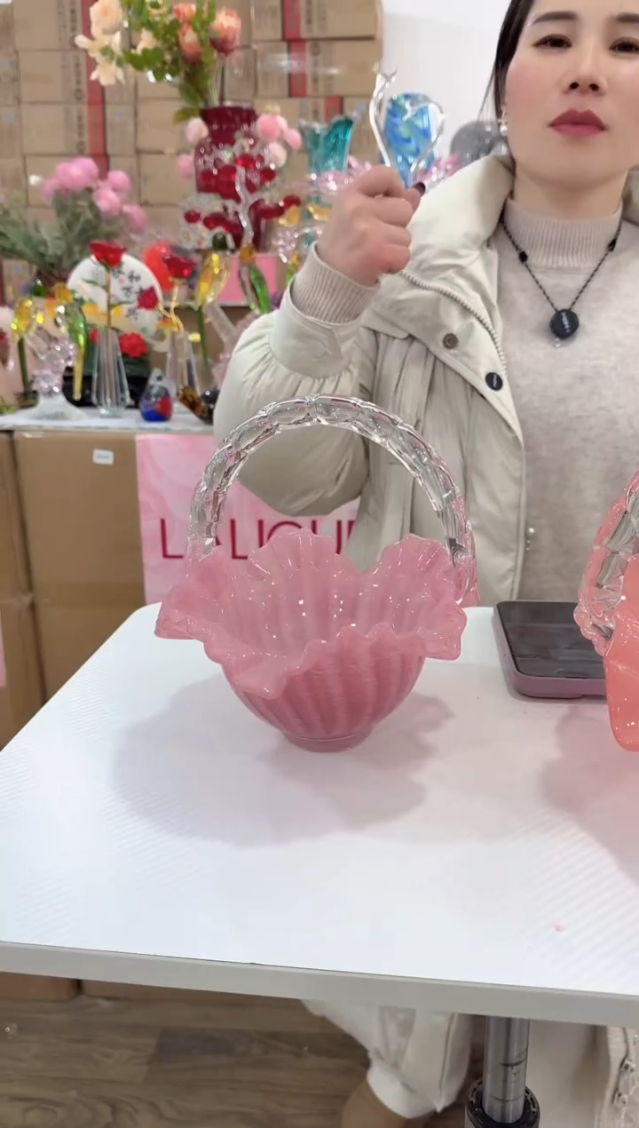 【闪购商品】无铅玻璃洛芙花器-a-早46