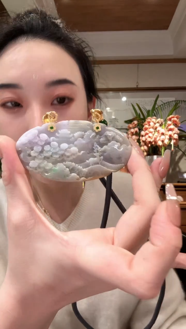 【闪购商品】翡翠颈饰未镶嵌国风