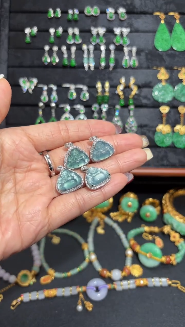 【闪购商品】翡翠颈饰银S925镶嵌佛公/多样性发货/一件