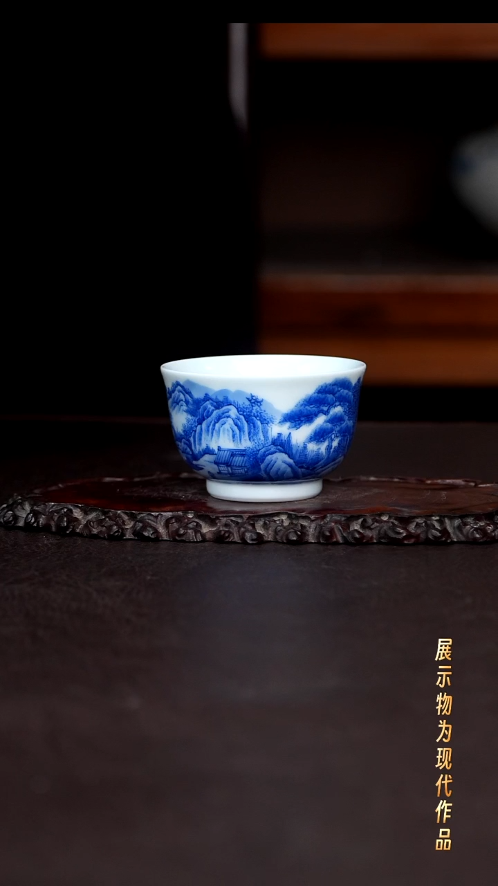 杯子陶景德镇全手工手绘瓷器！