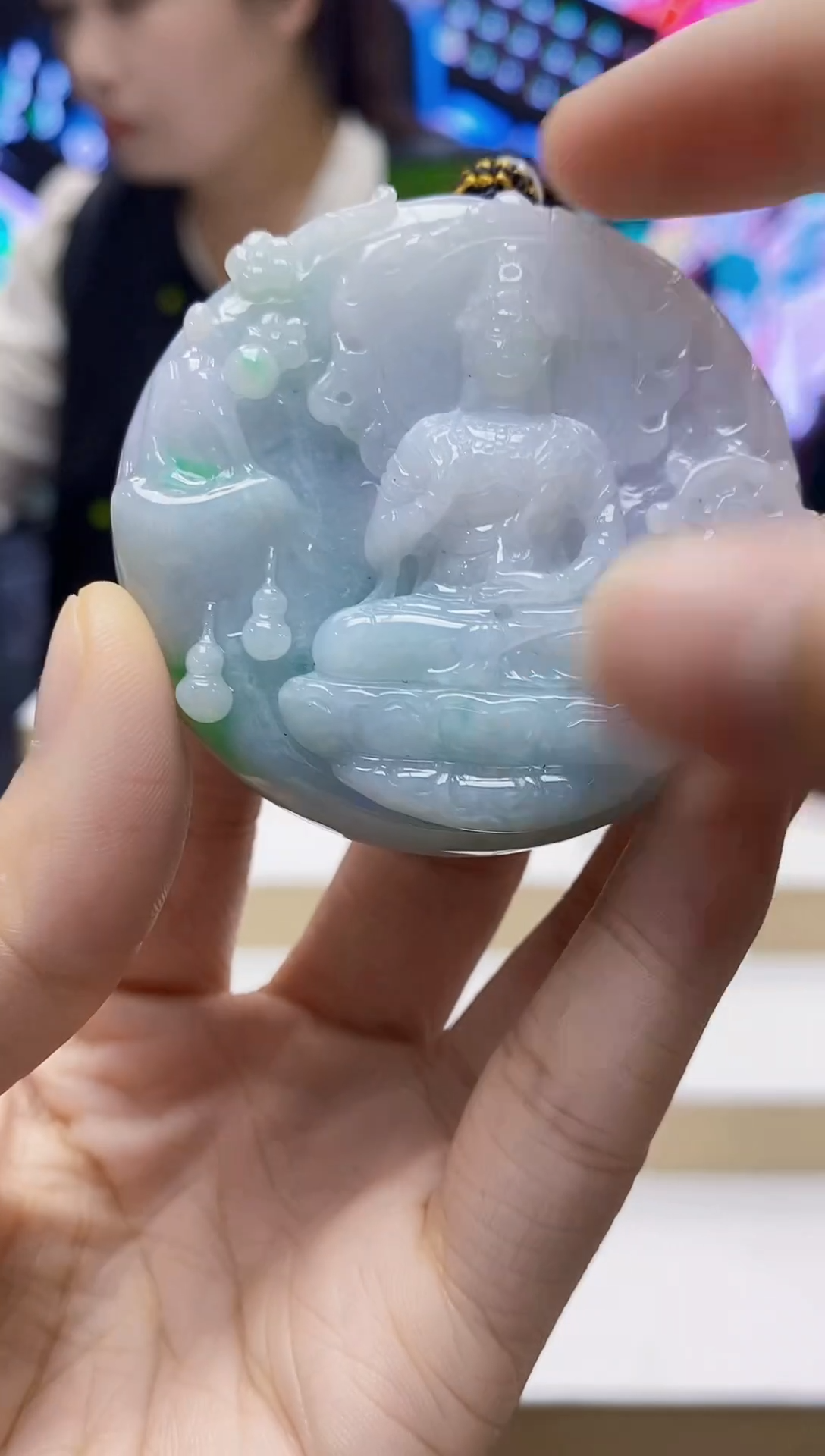 未镶嵌定制翡翠-毛货挂件17