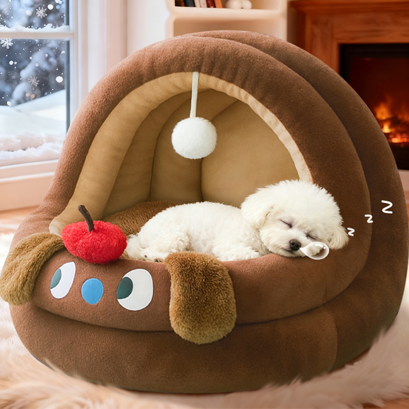 狗窝冬季保暖2025新款加厚封闭式安全感猫窝四季通用宠物必备物品