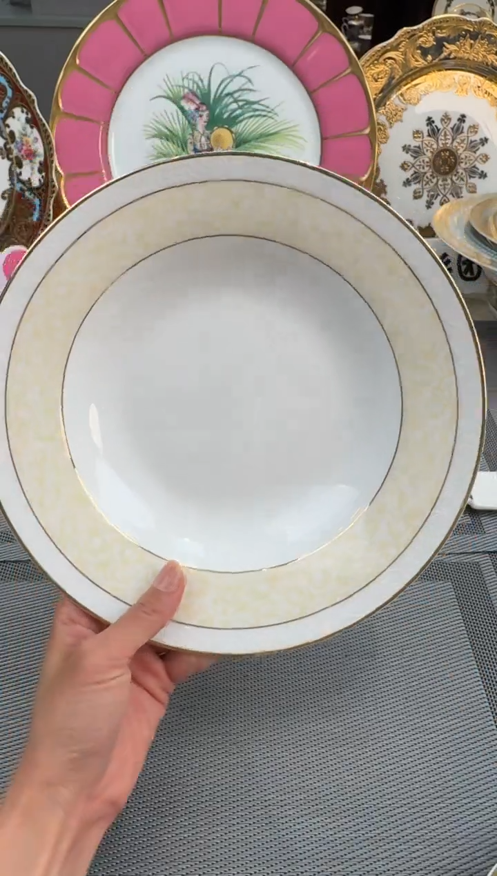 【闪购商品】瓷片9英寸草帽盘2个福利款