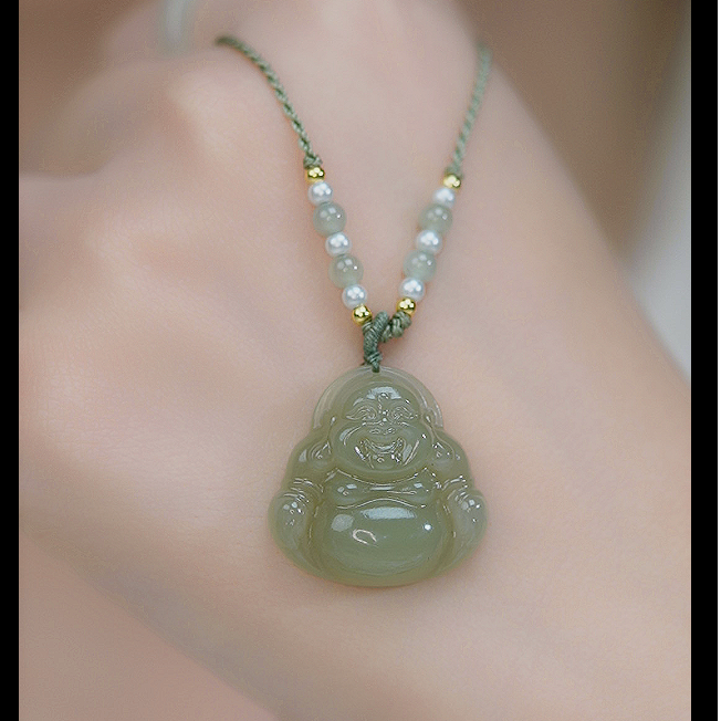 【福遇】【珊姐】和田玉佛公+饱满+高冰气质吊坠 *多样性发一件