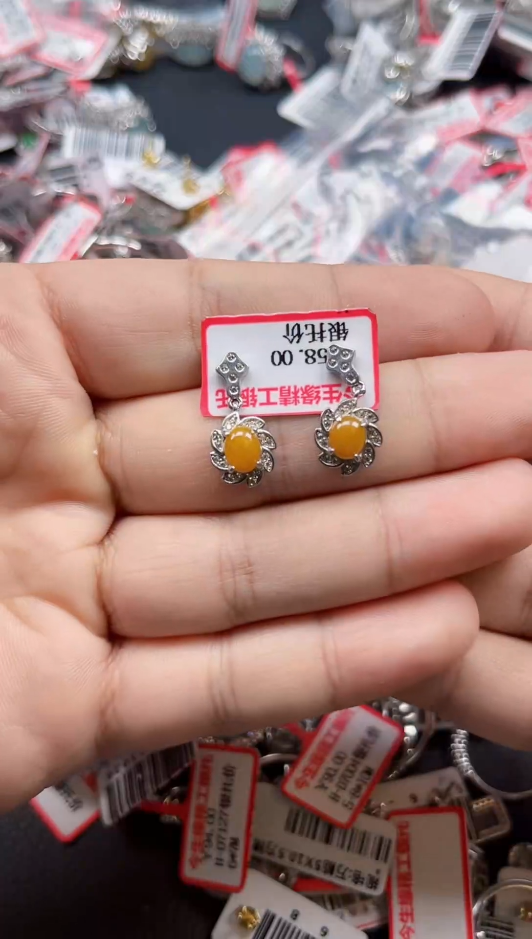 银S925镶嵌戒指翡翠天然A货缅甸翡翠