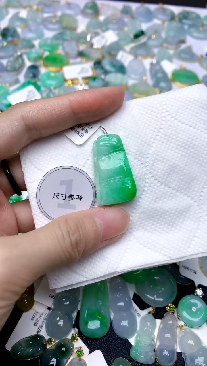 颈饰未镶嵌翡翠天然A货翡翠