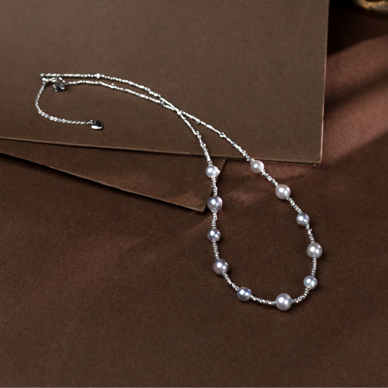 【三哥专享】“繁星点点”海水真多麻满天星时尚珍珠项链 点位5-8mm