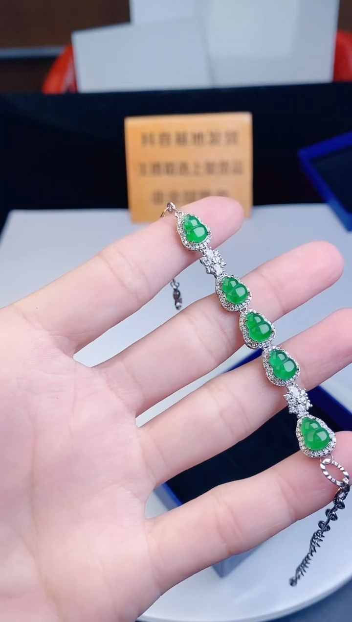 颈饰未镶嵌翡翠  