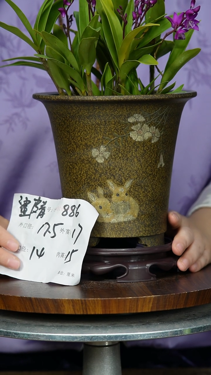 【闪购商品】紫砂花盆886+S 紫砂花盆