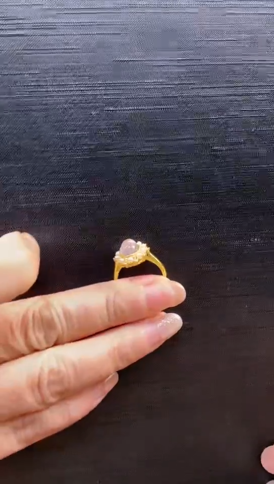 【闪购商品】水晶戒指未镶嵌粉晶戒指