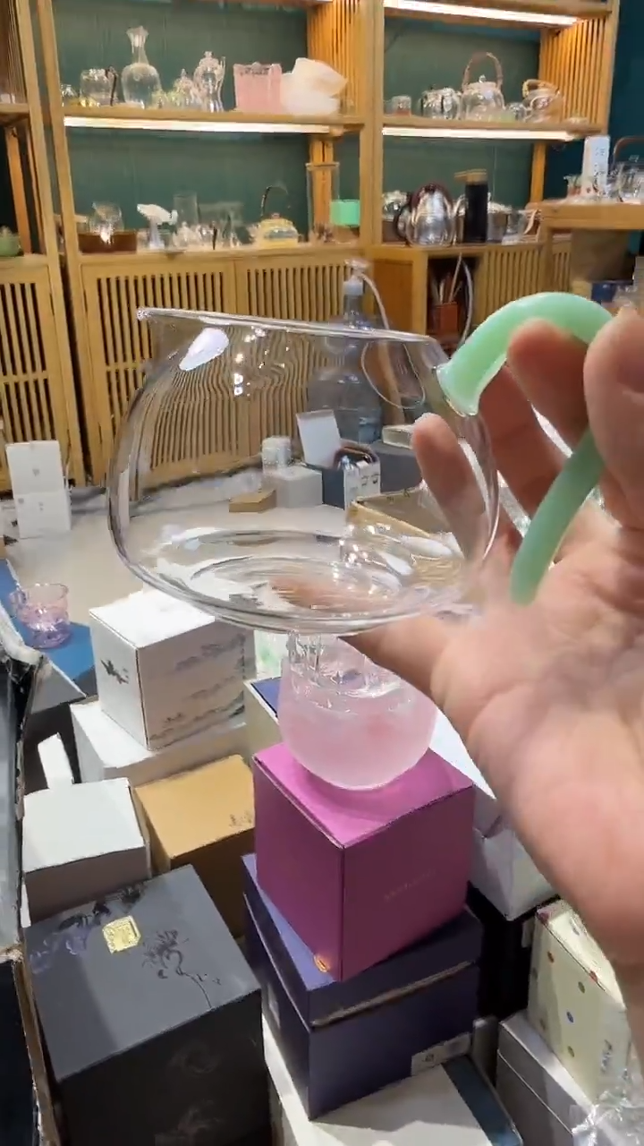 禾器绿玉把淡然公道杯