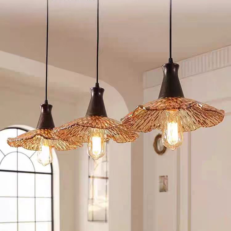 中古中式餐厅吊灯法式客厅岛台吧台灯三头美式复古氛围感床头吊灯