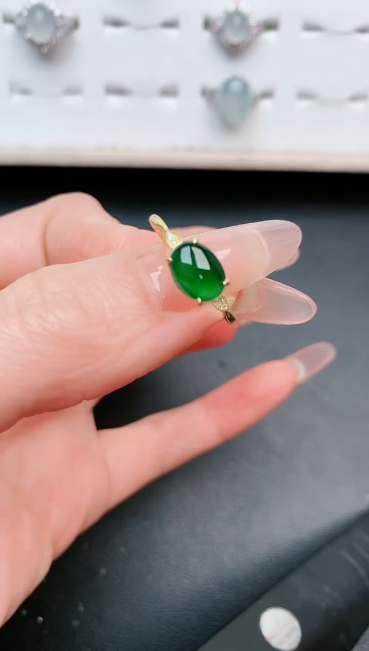 【闪购商品】翡翠戒指银S925镶嵌......