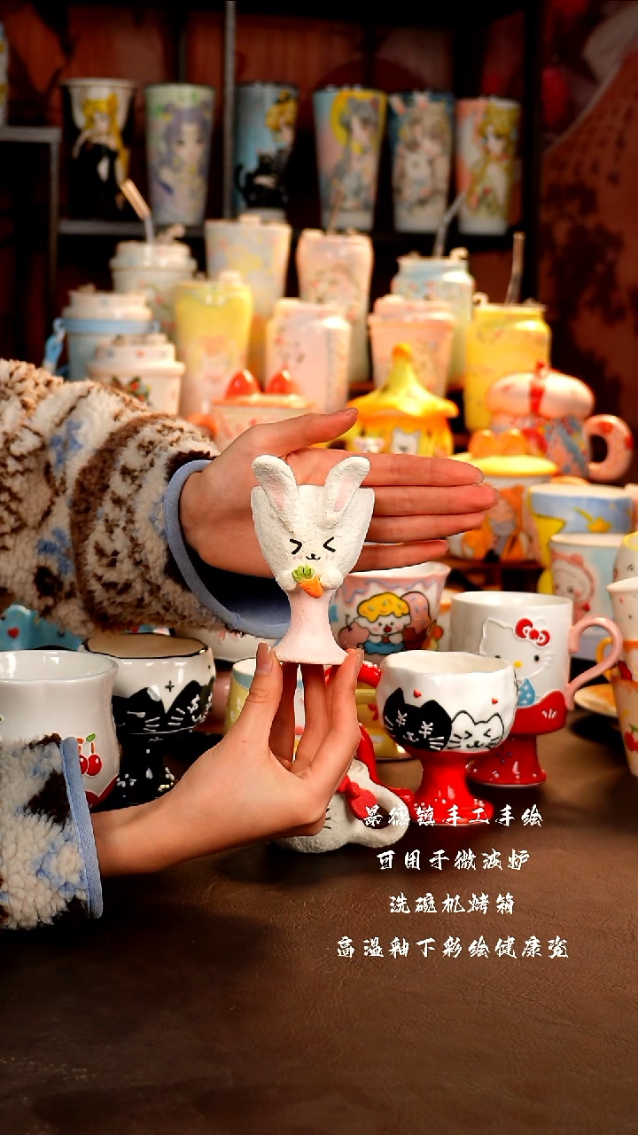 景德镇设计款手工手绘杯杯