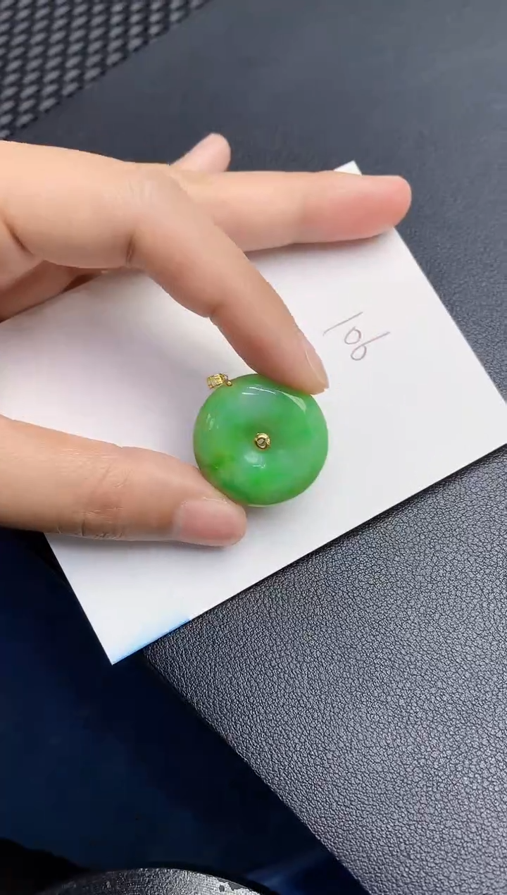 【闪购商品】翡翠颈饰18K金镶嵌000000000