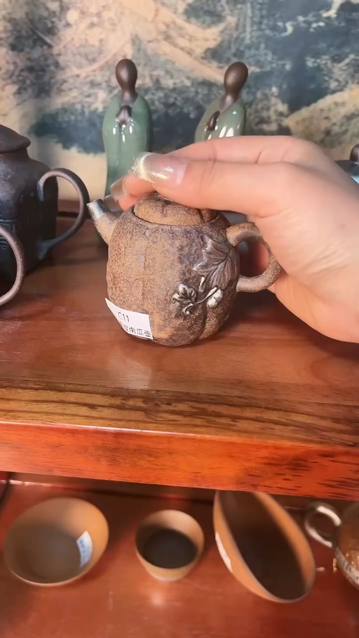 【闪购商品】C11 溜银南瓜壶全手老岩泥