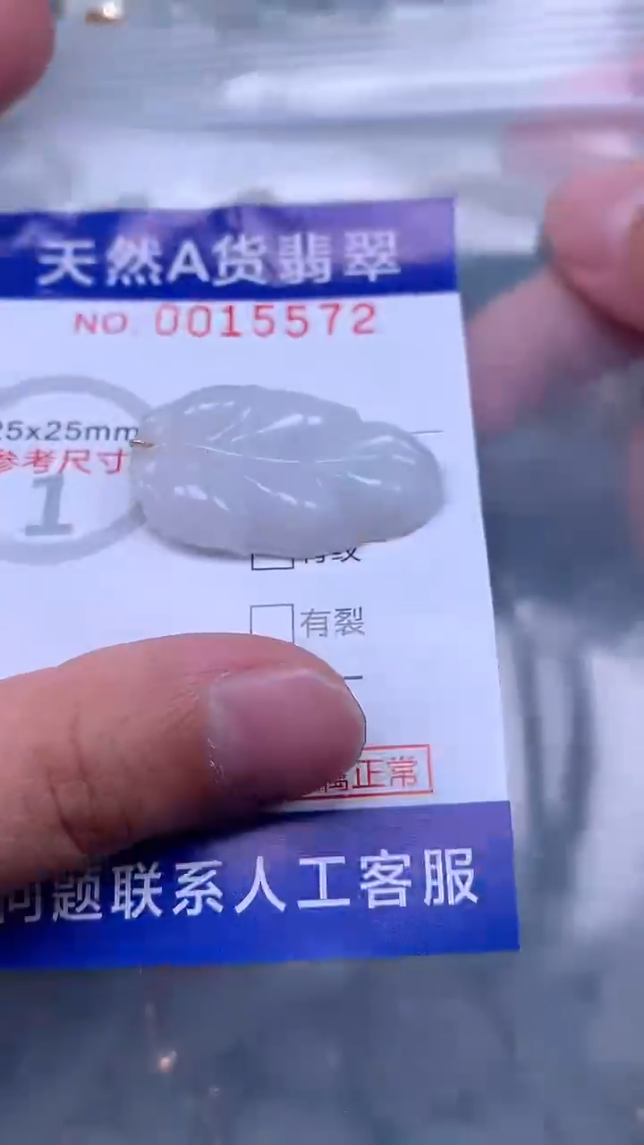 翡翠未镶嵌吊坠(不含链)1