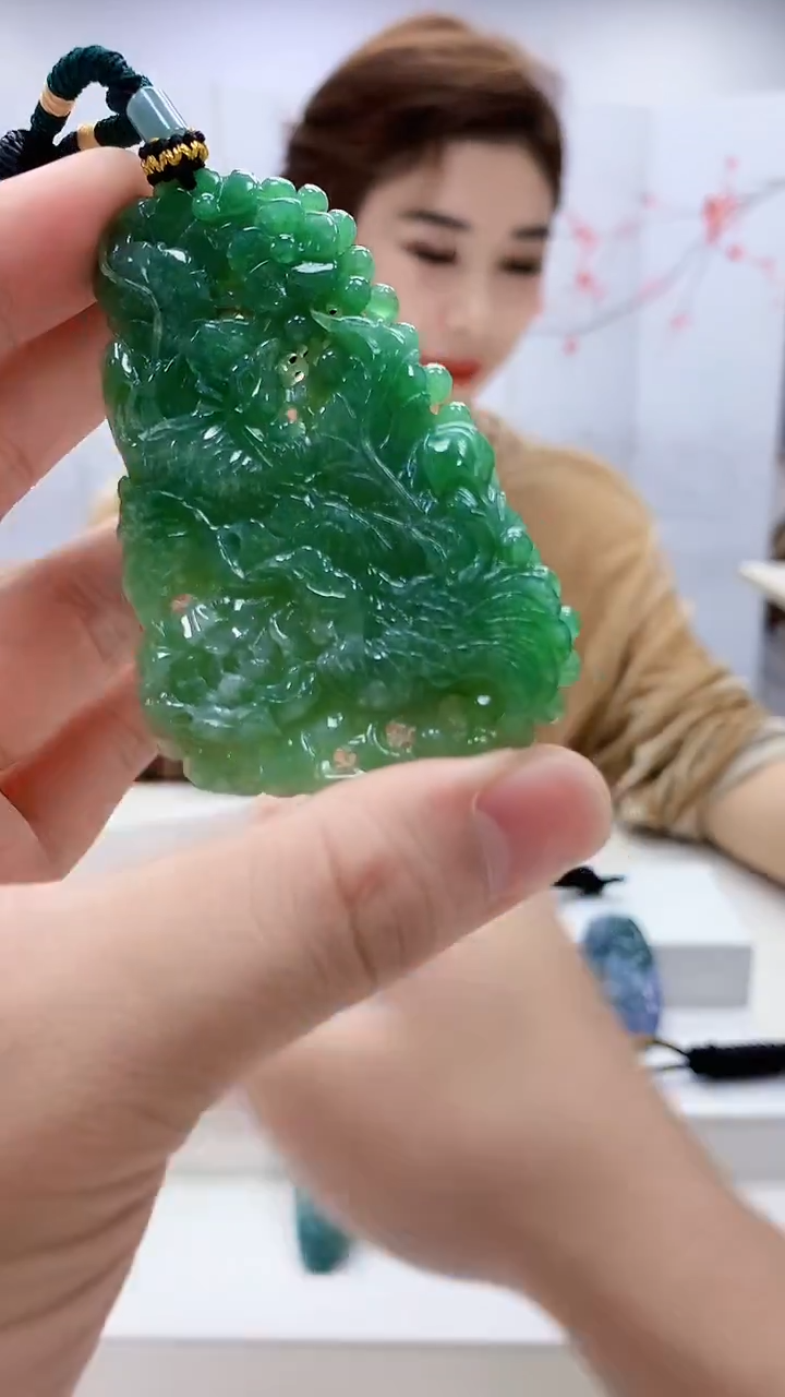 定制翡翠未镶嵌4829bb-毛货挂件