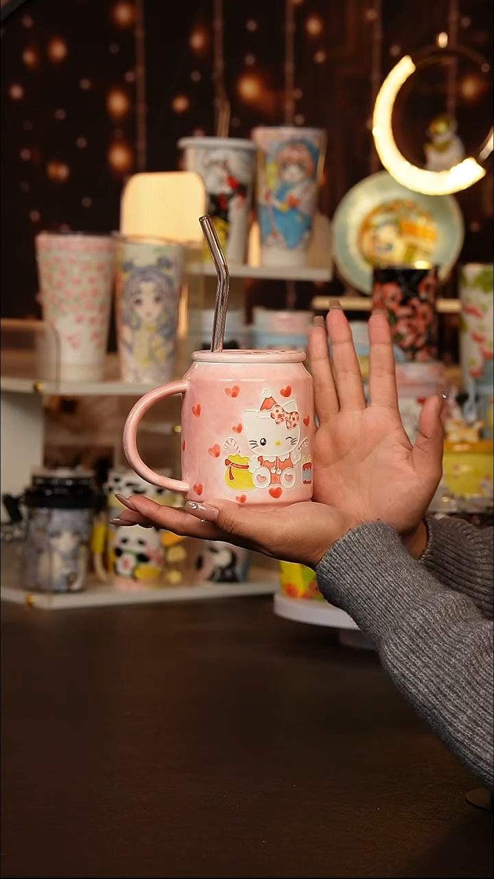 （玉泥）景德镇手工手绘文创陶瓷杯