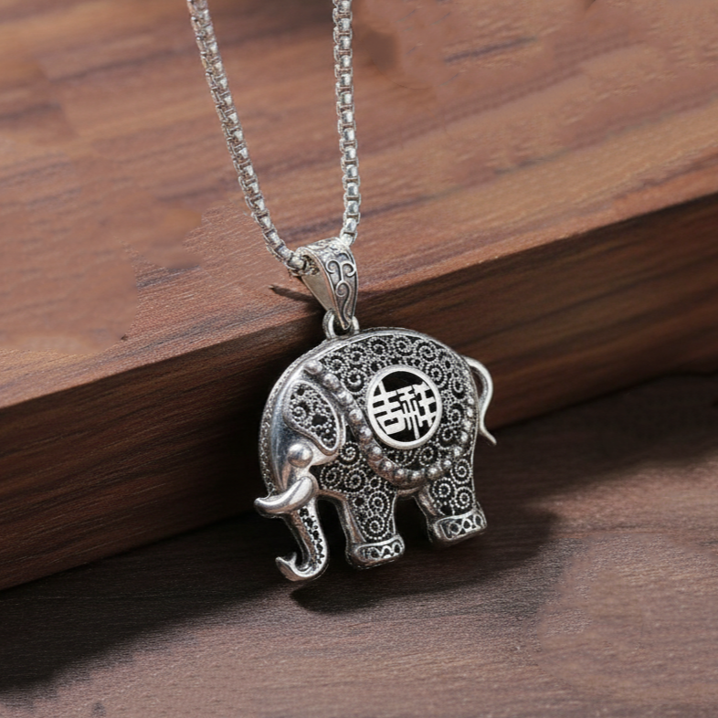 镂空吉象如意毛衣链秋冬长款项链-111