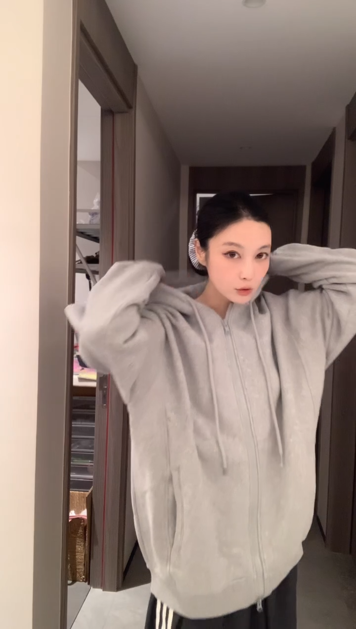 L码连帽加绒重磅卫衣