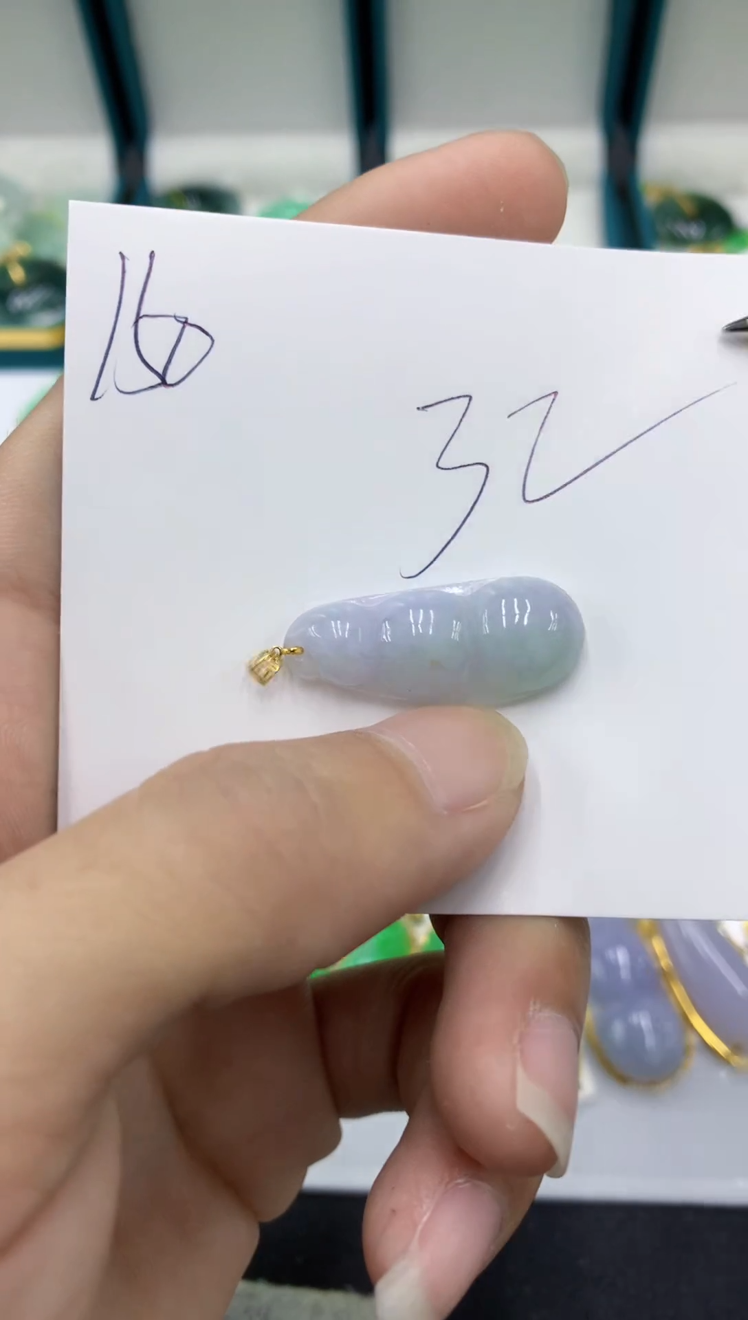 【闪购商品】翡翠颈饰18K金镶嵌翡翠