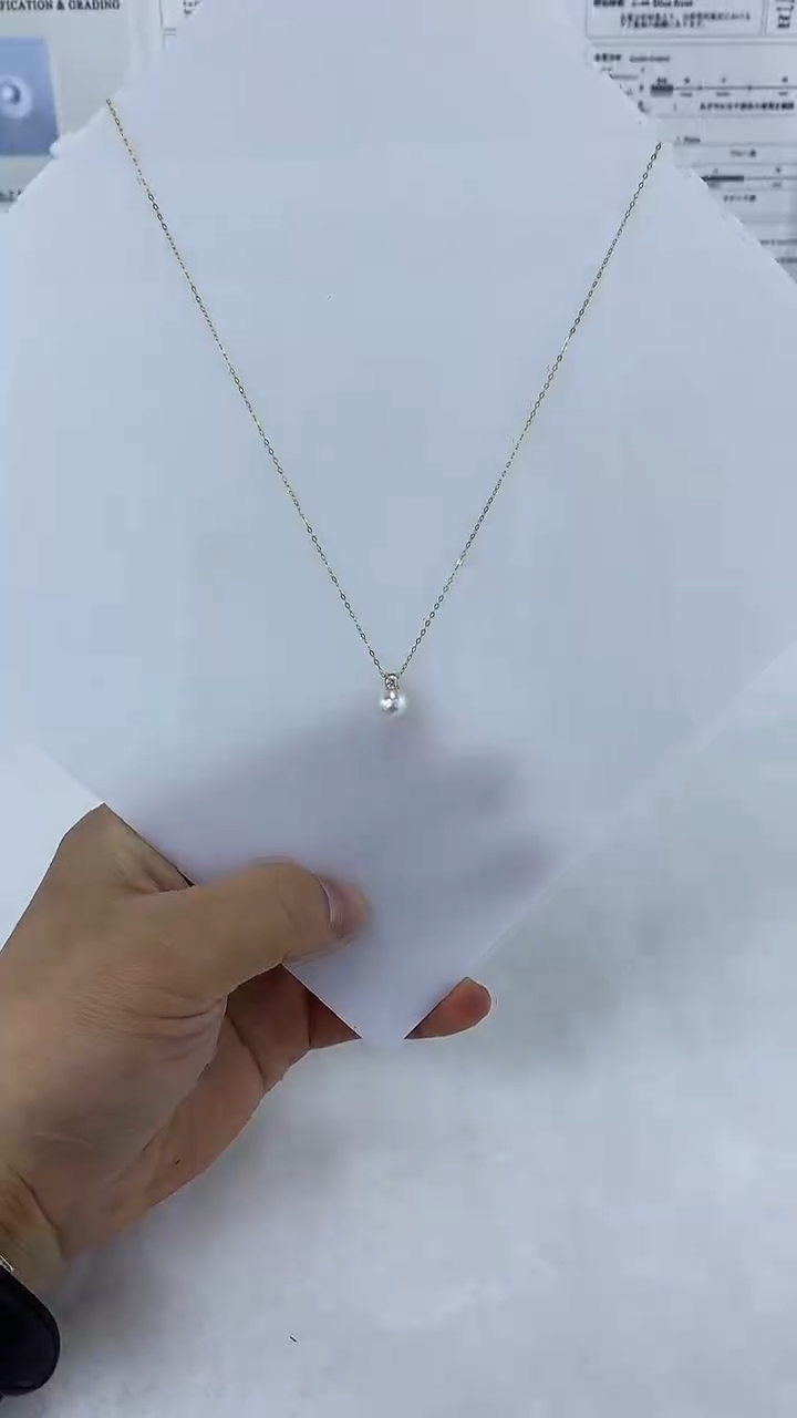 银S925镶嵌AQ海水珍珠海水珍珠吊坠@@YN082