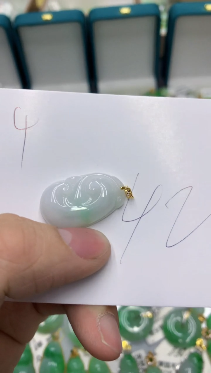 【闪购商品】翡翠颈饰18K金镶嵌1111111111