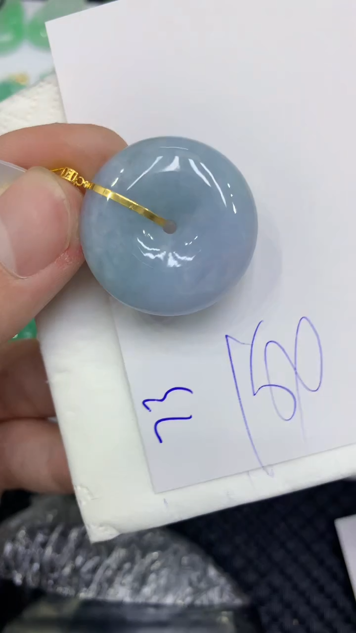 颈饰18K金镶嵌翡翠翡翠11111