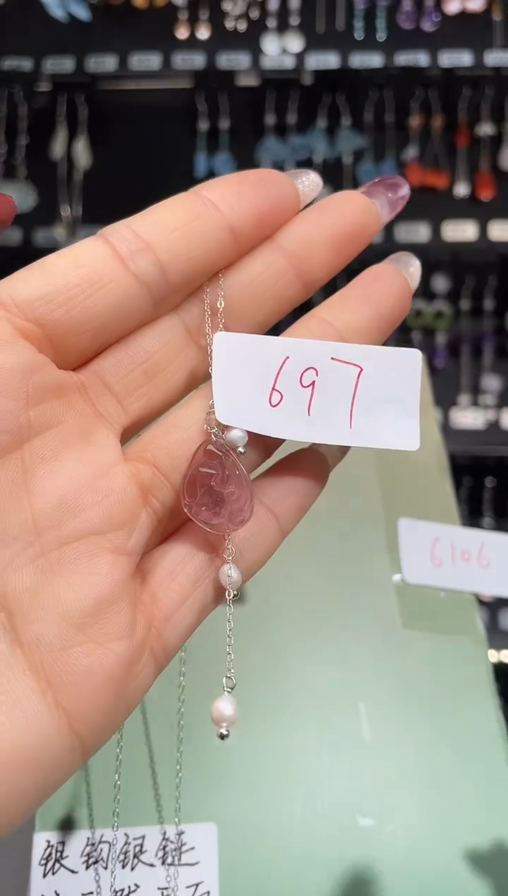 【闪购商品】紫晶耳饰银S925镶嵌喜欢拍