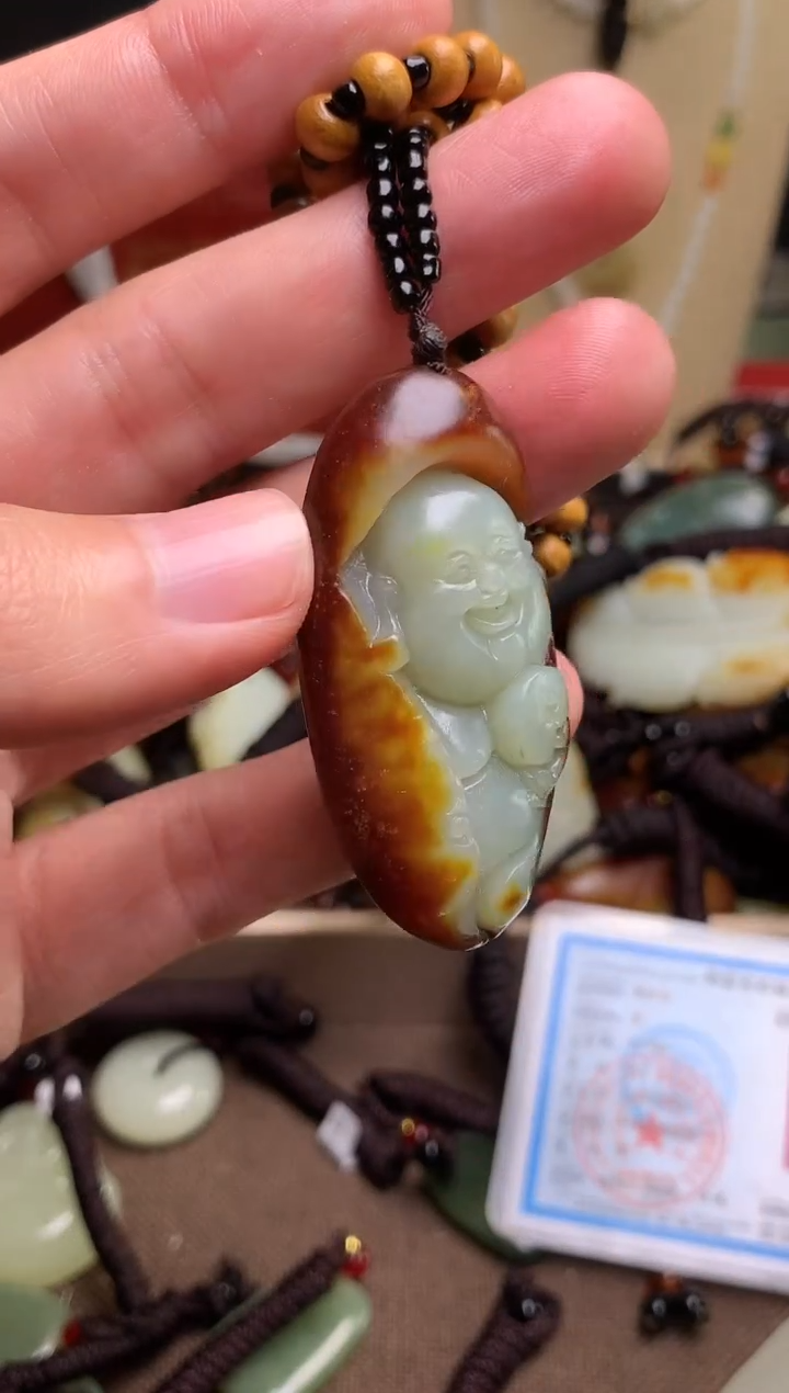 颈饰未镶嵌和田玉新疆料青海料清水和田玉吊坠