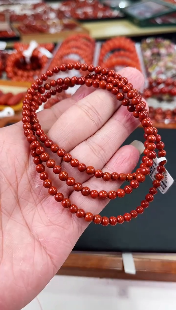 【闪购商品】南红玛瑙瓦西多圈4+未镶嵌一个/条