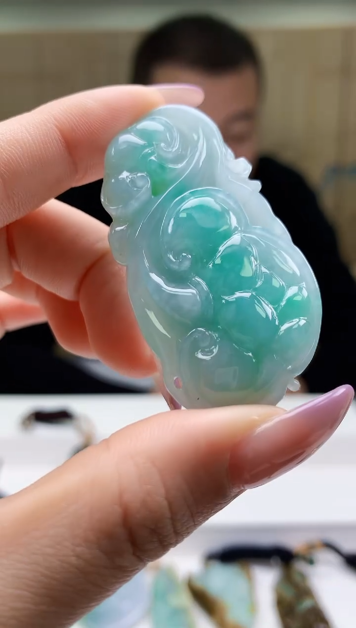 定制翡翠未镶嵌4898ty-毛货挂件6