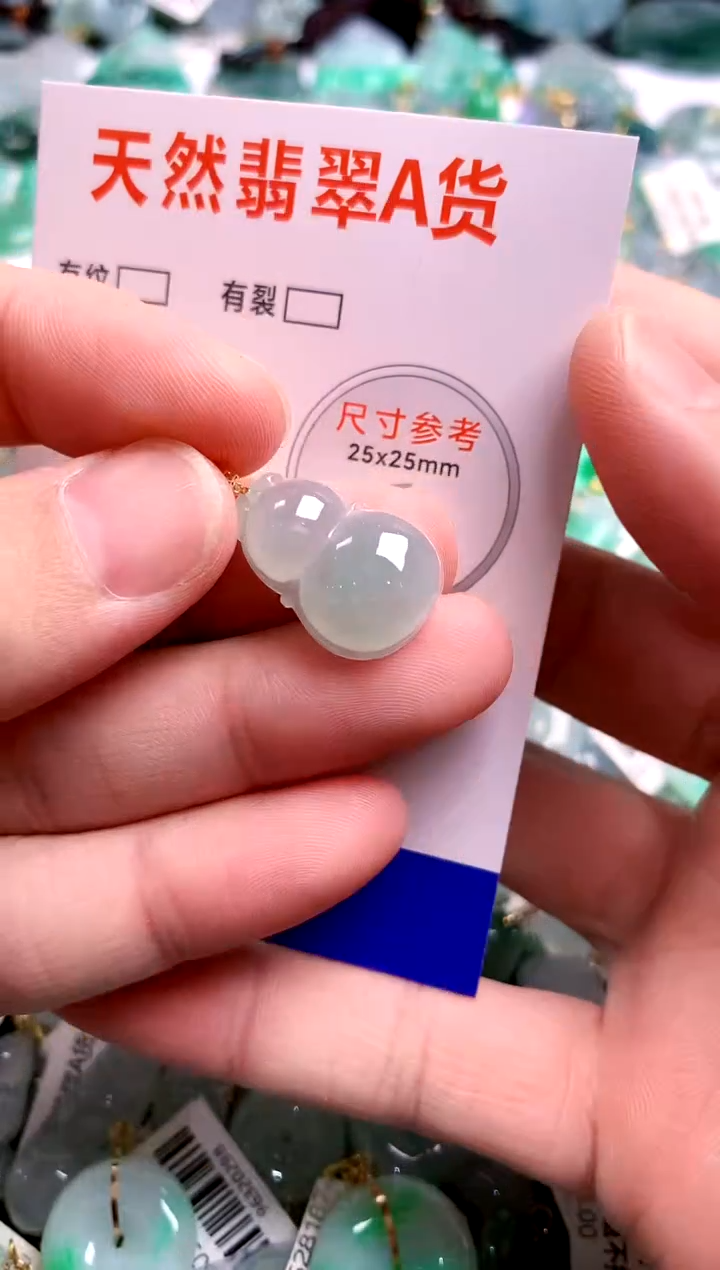 翡翠18K金镶嵌颈饰14004720