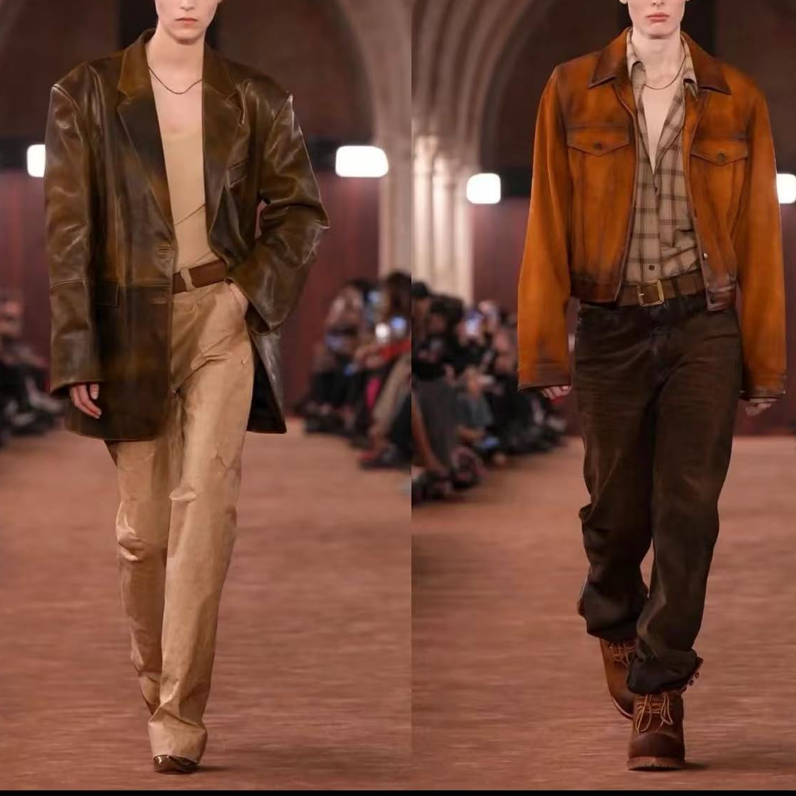 新-秋冬新款1奢高定百搭直筒男士保暖休闲裤-77276