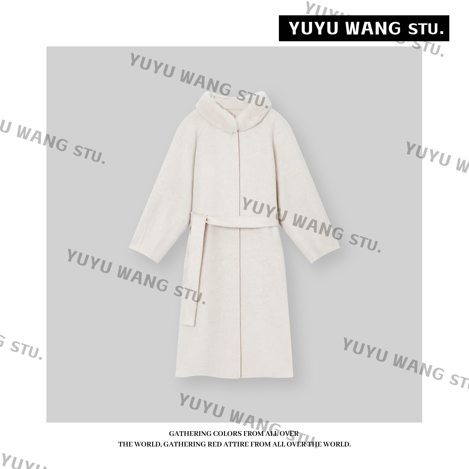 YUYU WANG【雪蚕】毛呢大衣RB2SDRL2222