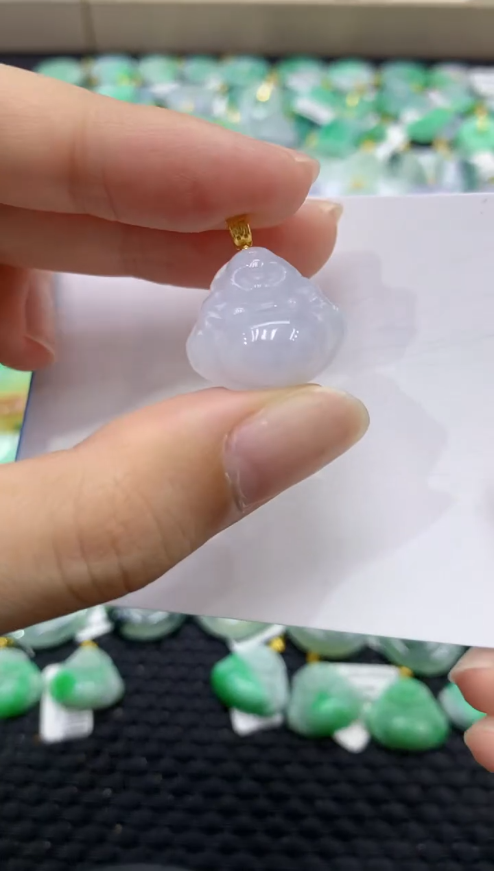 颈饰未镶嵌翡翠天然缅甸翡翠A货