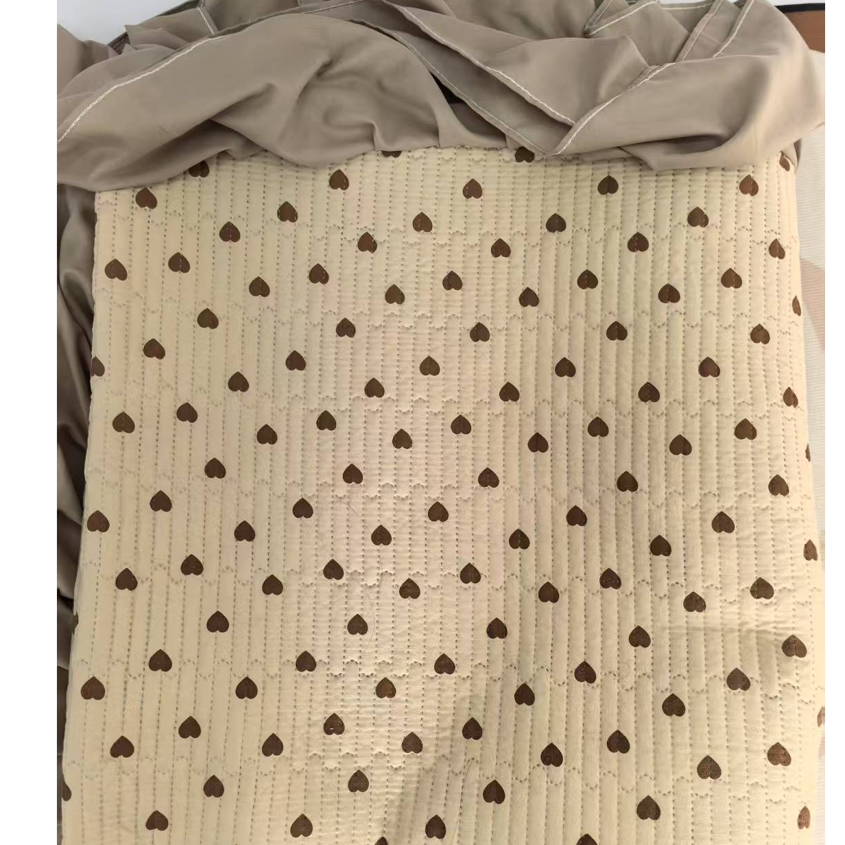 水洗 棉四季床盖三层夹棉可铺可盖