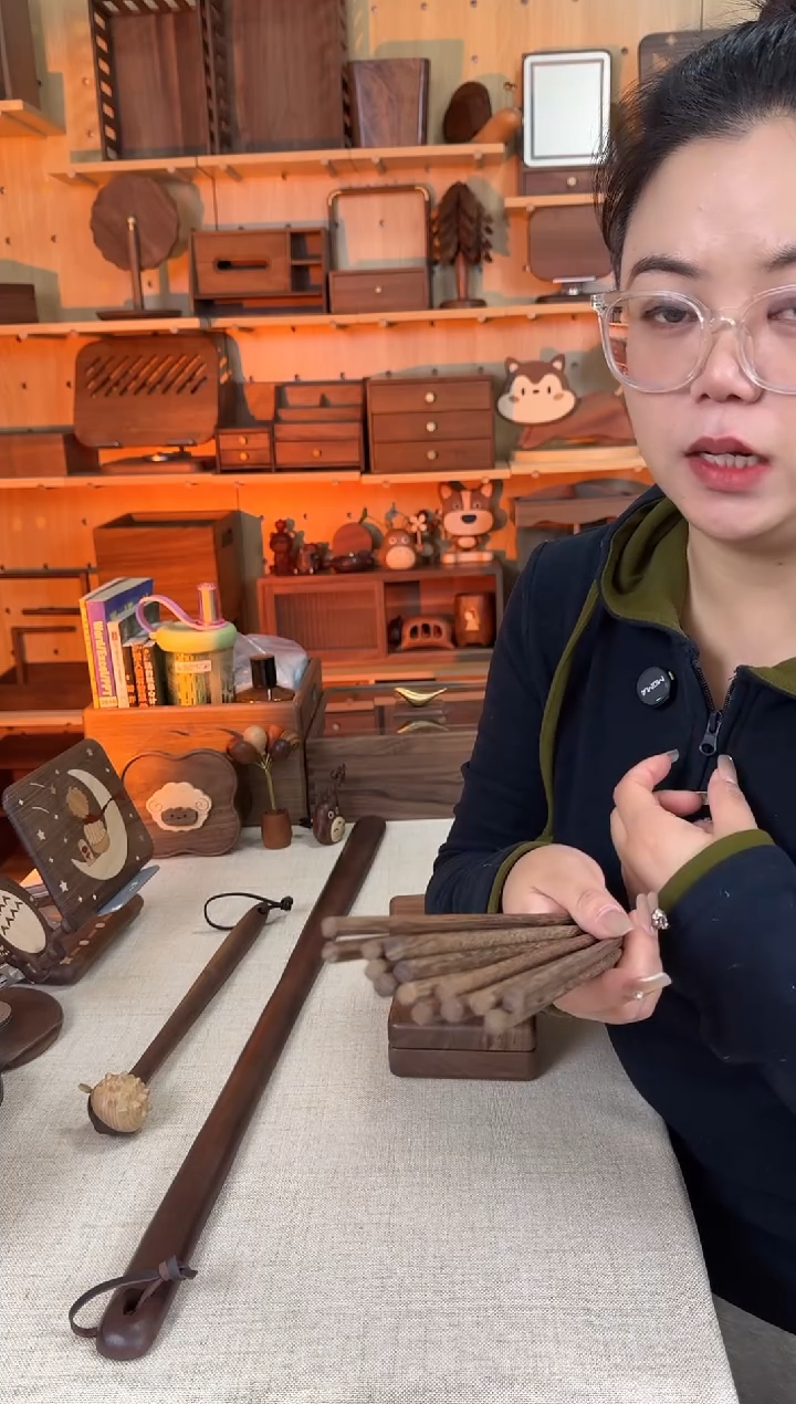 木鸡翅木实木筷子10双