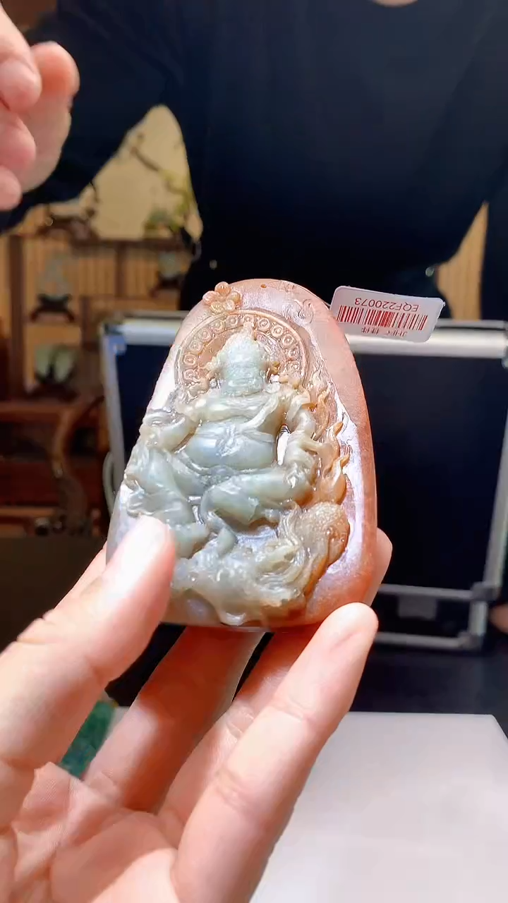 【闪购商品】定制翡翠未镶嵌1085hm-毛货挂件