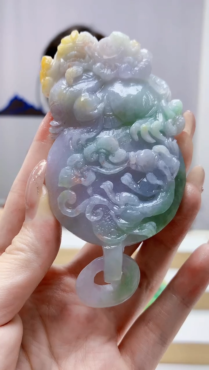 未镶嵌定制翡翠4829jw-毛货挂件191