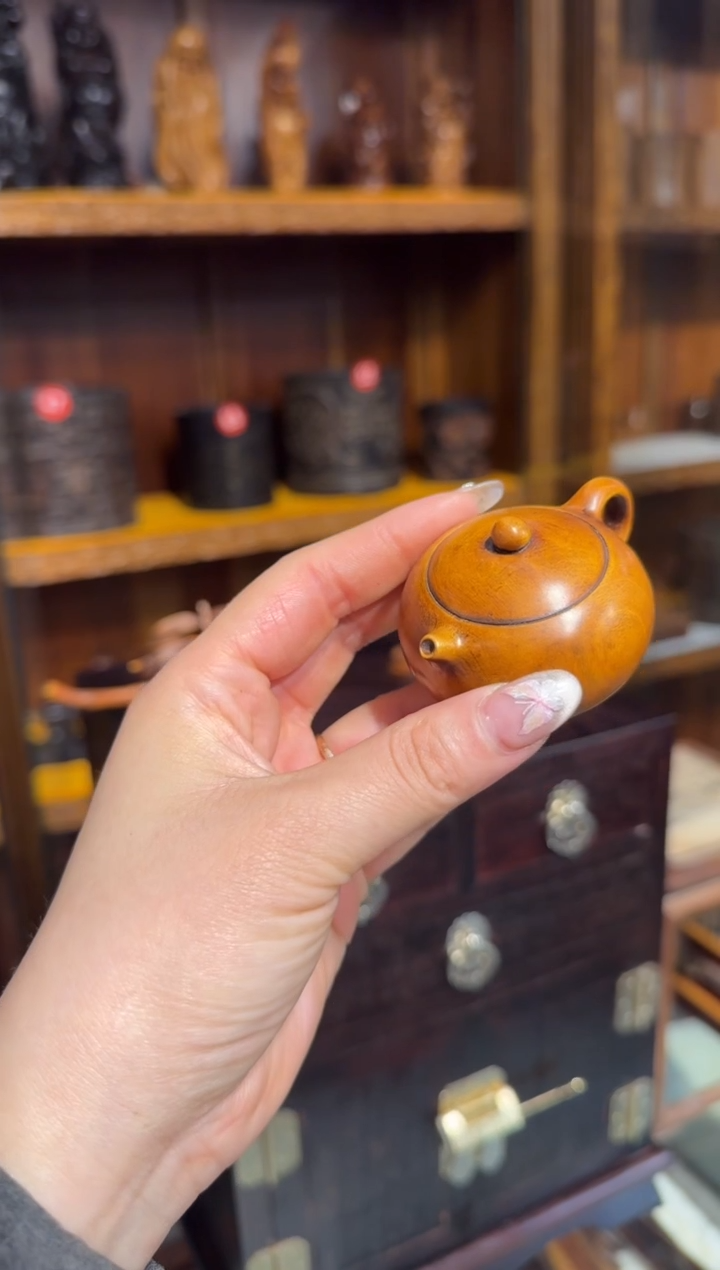 【闪购商品】木木艺黄杨木素面把把壶68.888